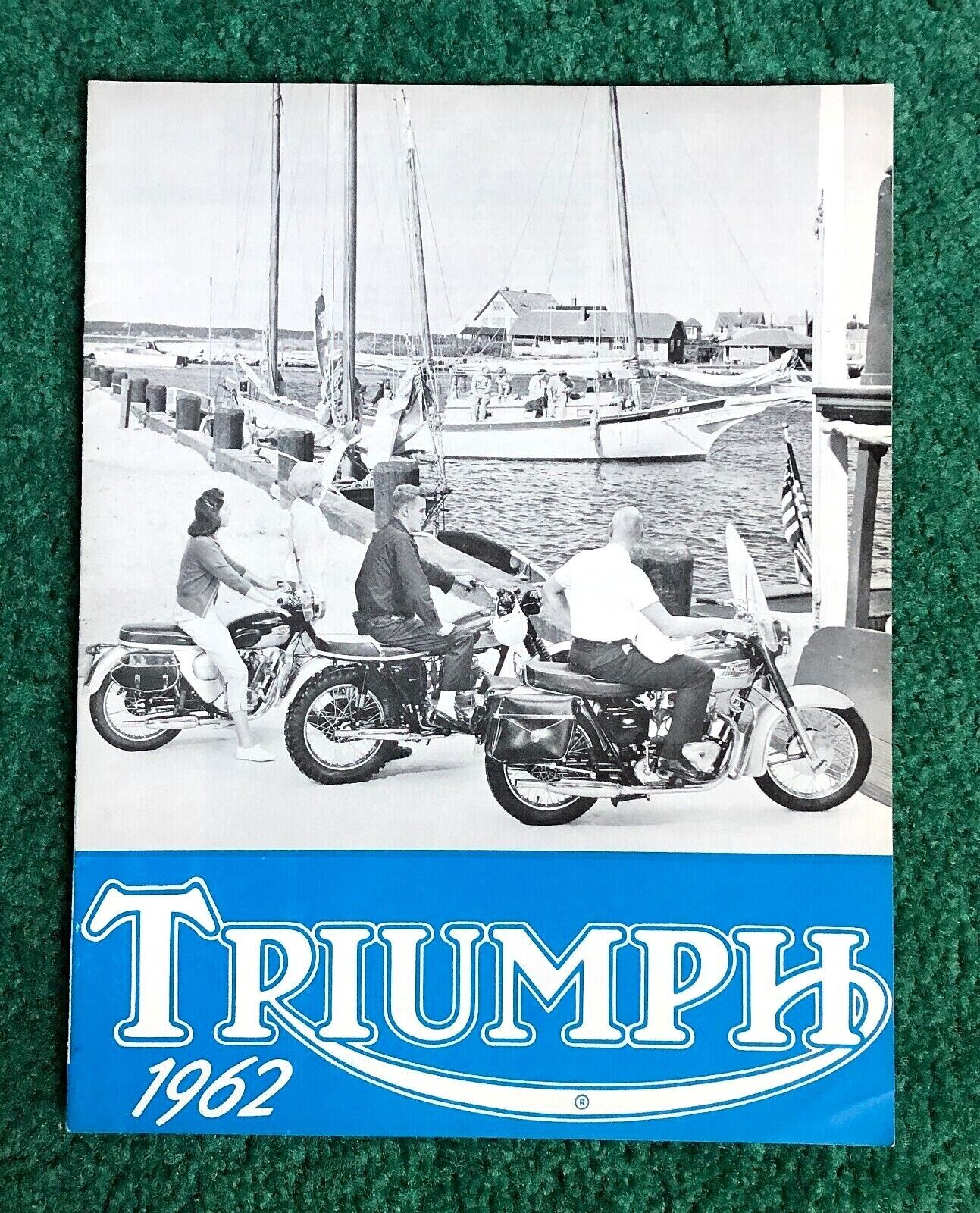 1962 Triumph Motorcycle Brochure Bonneville T120/c Tr6 Trophy-650 T100s/c Tiger