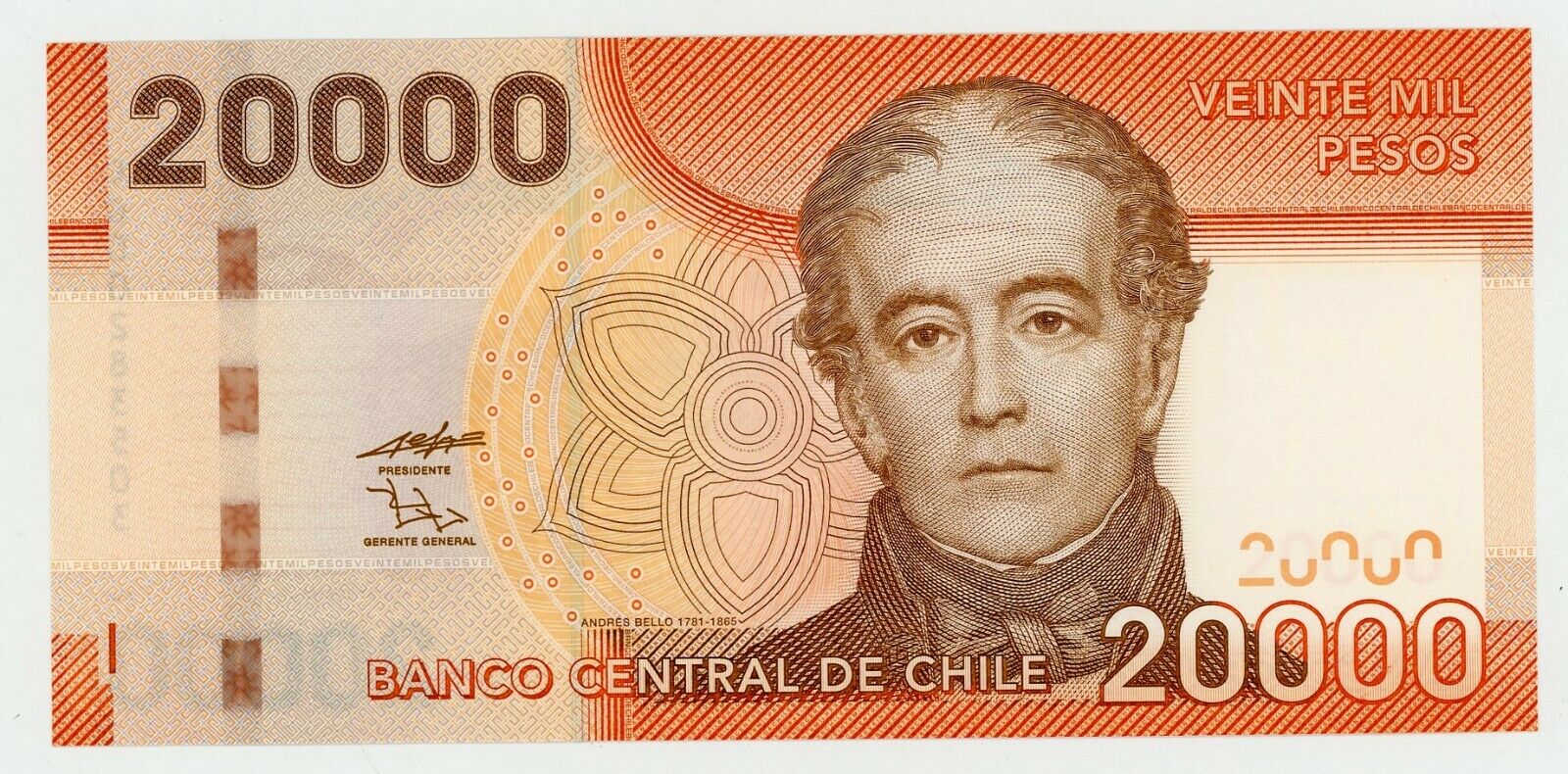 Chile  … P-165a …  20.000 Pesos … 2009 ... Gem *unc*.