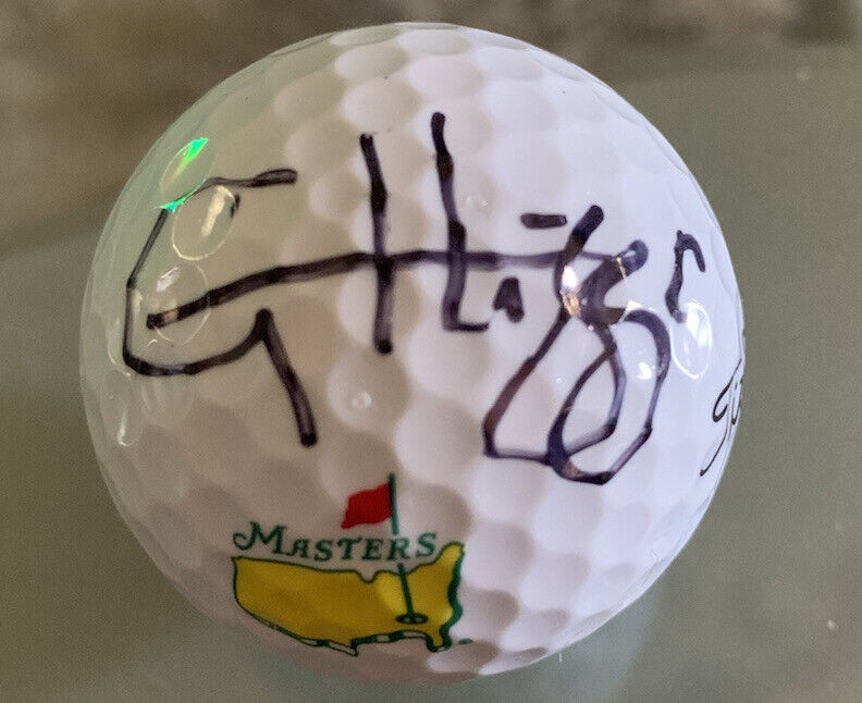 2022 Masters Garrick Higgo Signed Autographed Masters Logo Golf Ball Jsa Qq21780