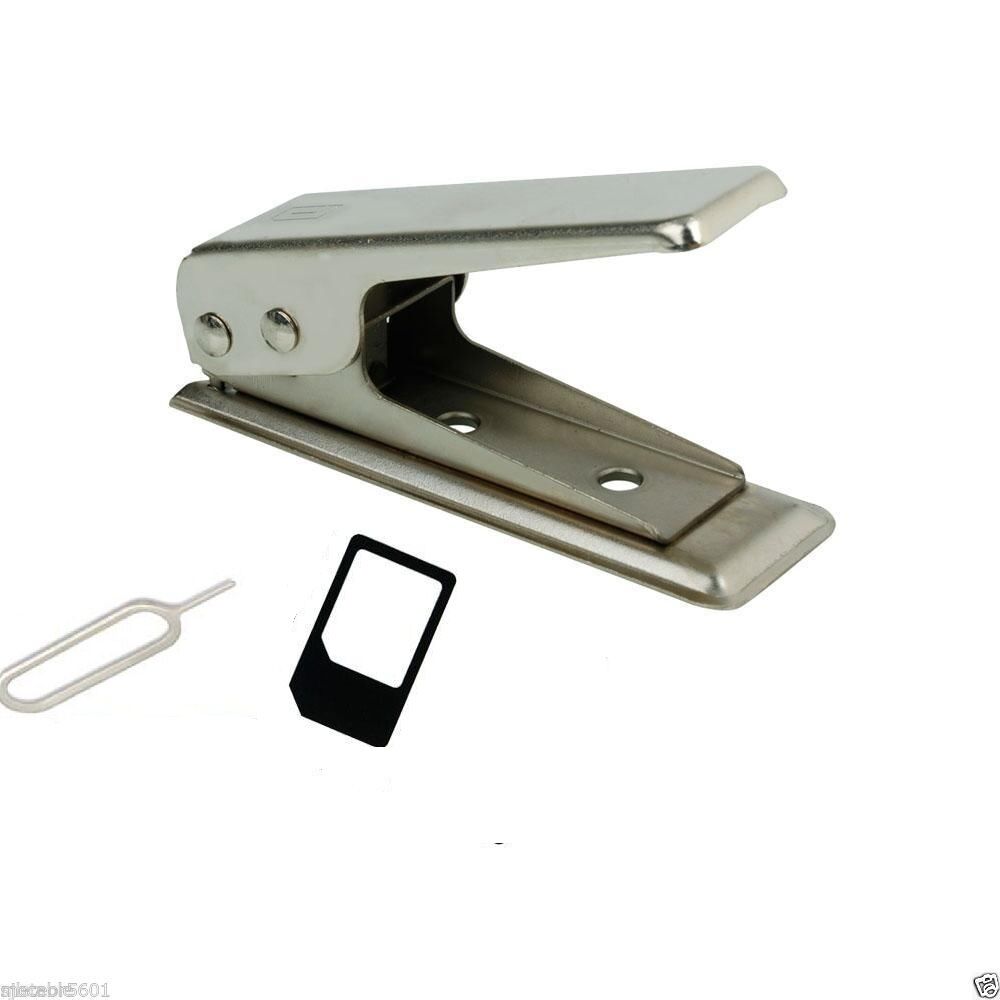 New Micro/Standard to Nano SIM Card Cutter For Apple iPhone 4 5 6 + Adapters
