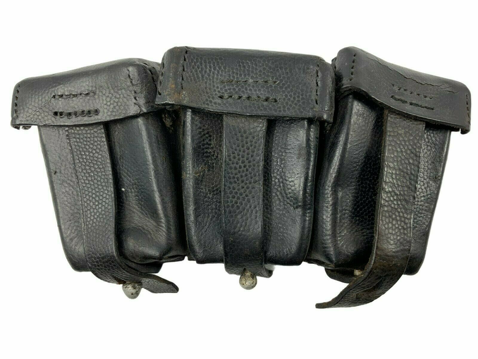 WW2 German Elite Marked Leather K98 Pouch RZM Markings